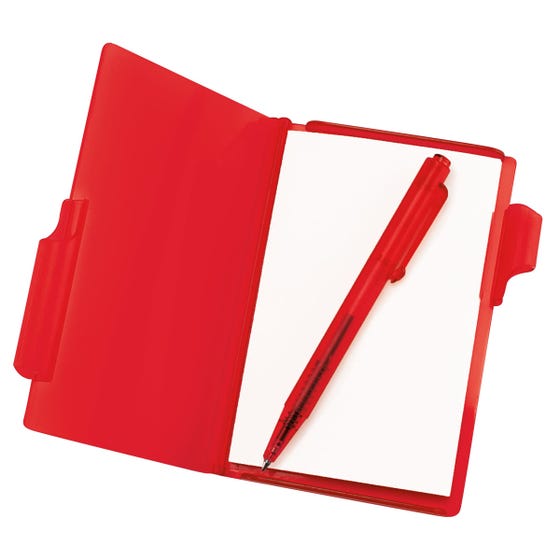 BLOCK DE NOTAS CON BOLÍGRAFO