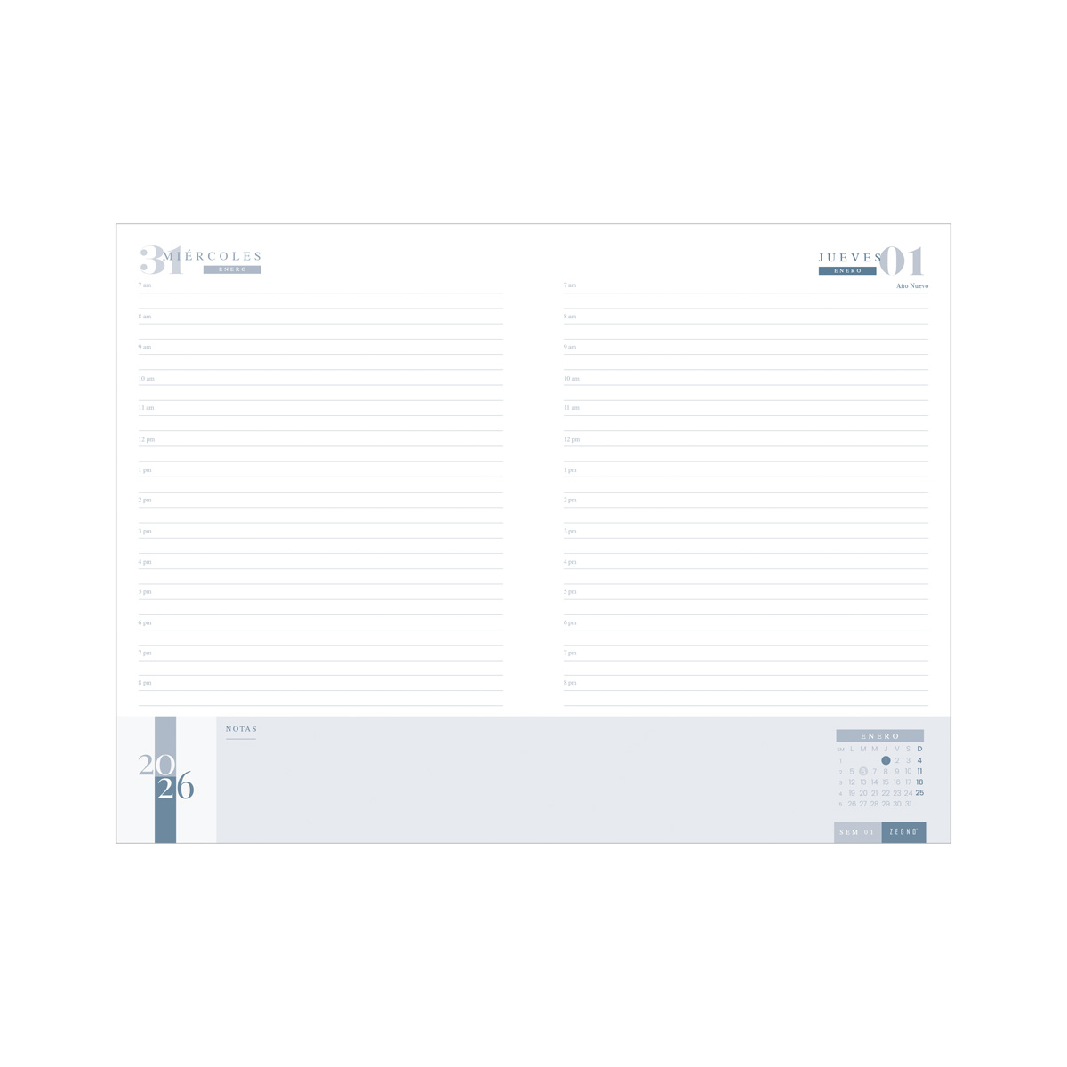 AGENDA DIARIA LETTE 2026